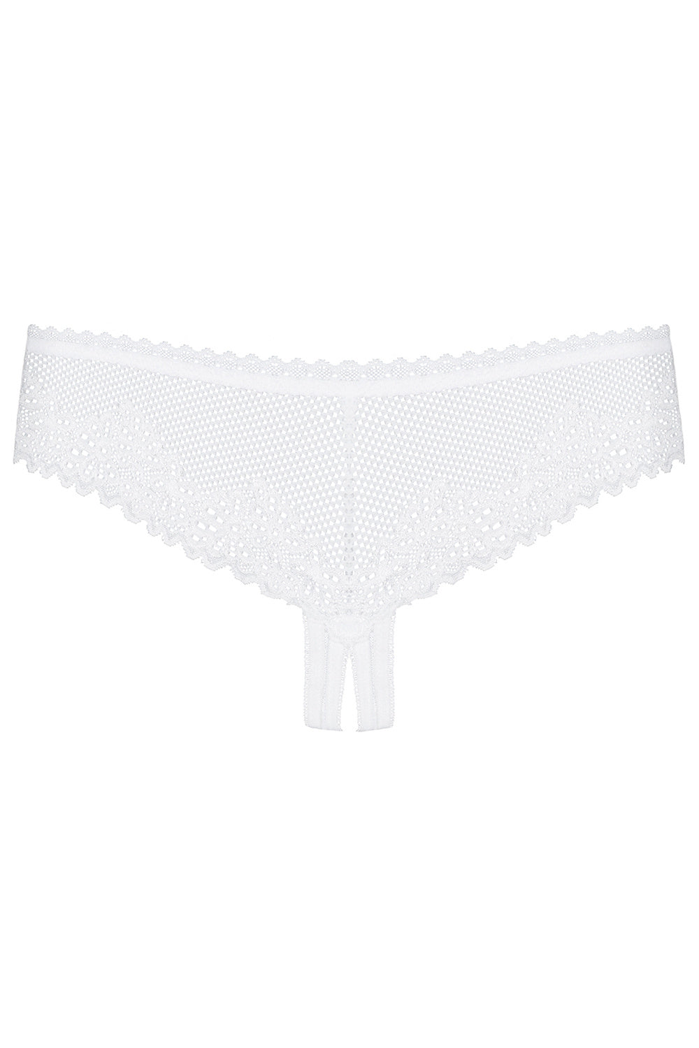 Obsessive Alabastra White Crotchless Thong