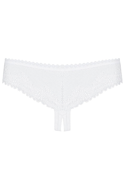 Obsessive Alabastra White Crotchless Thong