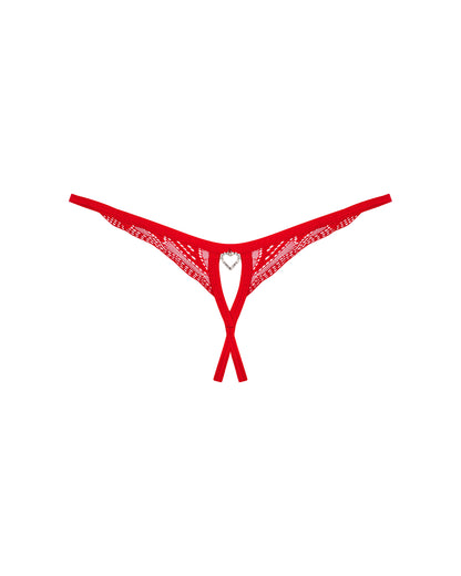 Obsessive Chilisa Red Crotchless Thong