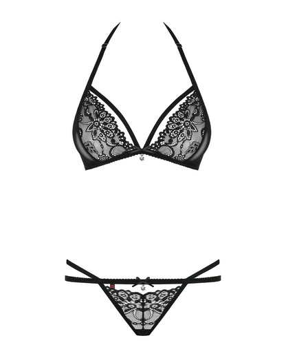 Obsessive 838 Black Lingerie Set