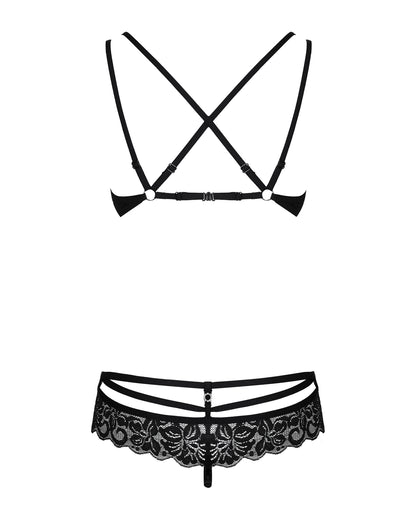 Obsessive 860 Black Lingerie Set