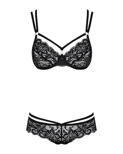 Obsessive 860 Black Lingerie Set