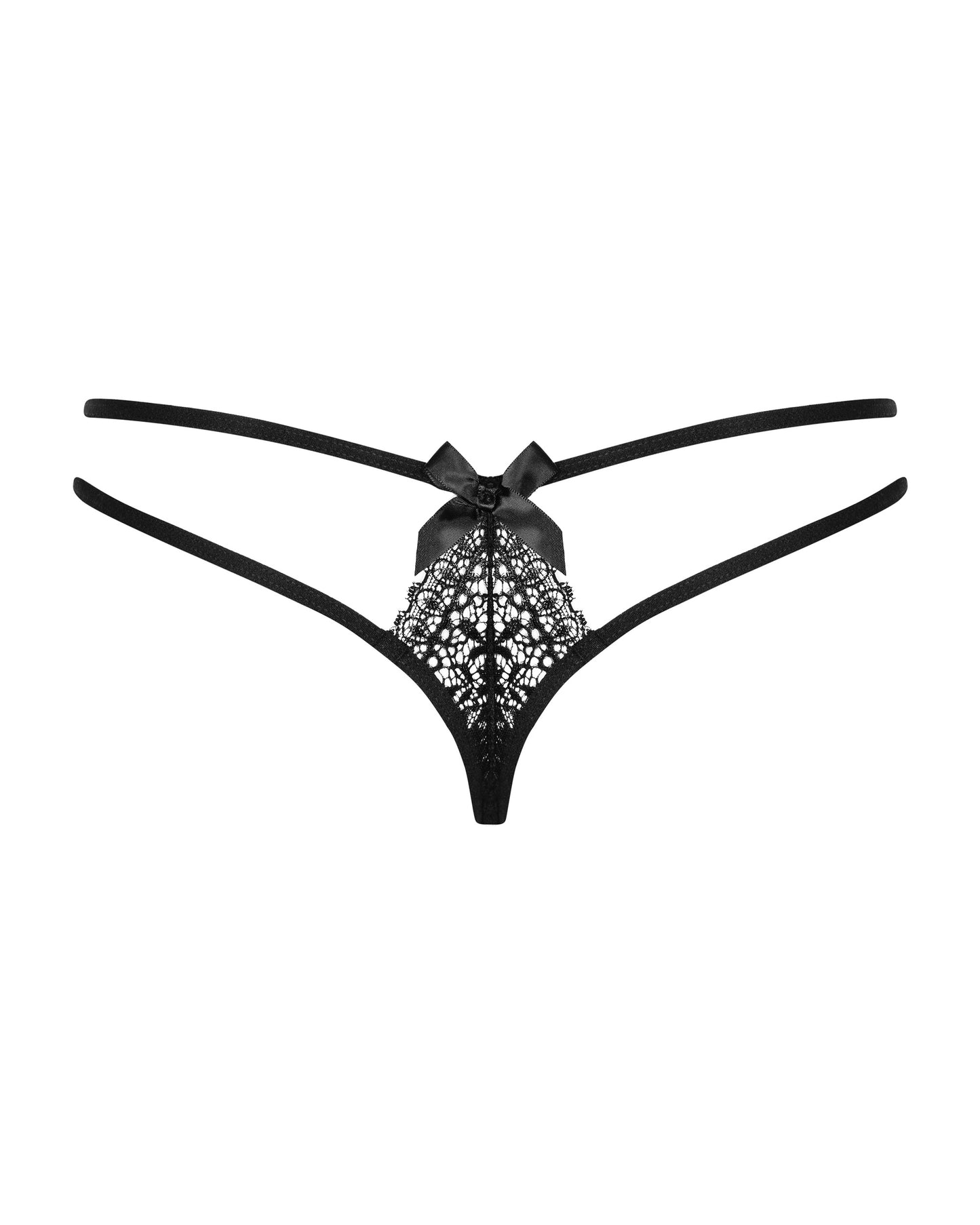 Obsessive Intensa Black Double Thong