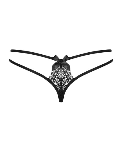 Obsessive Intensa Black Double Thong