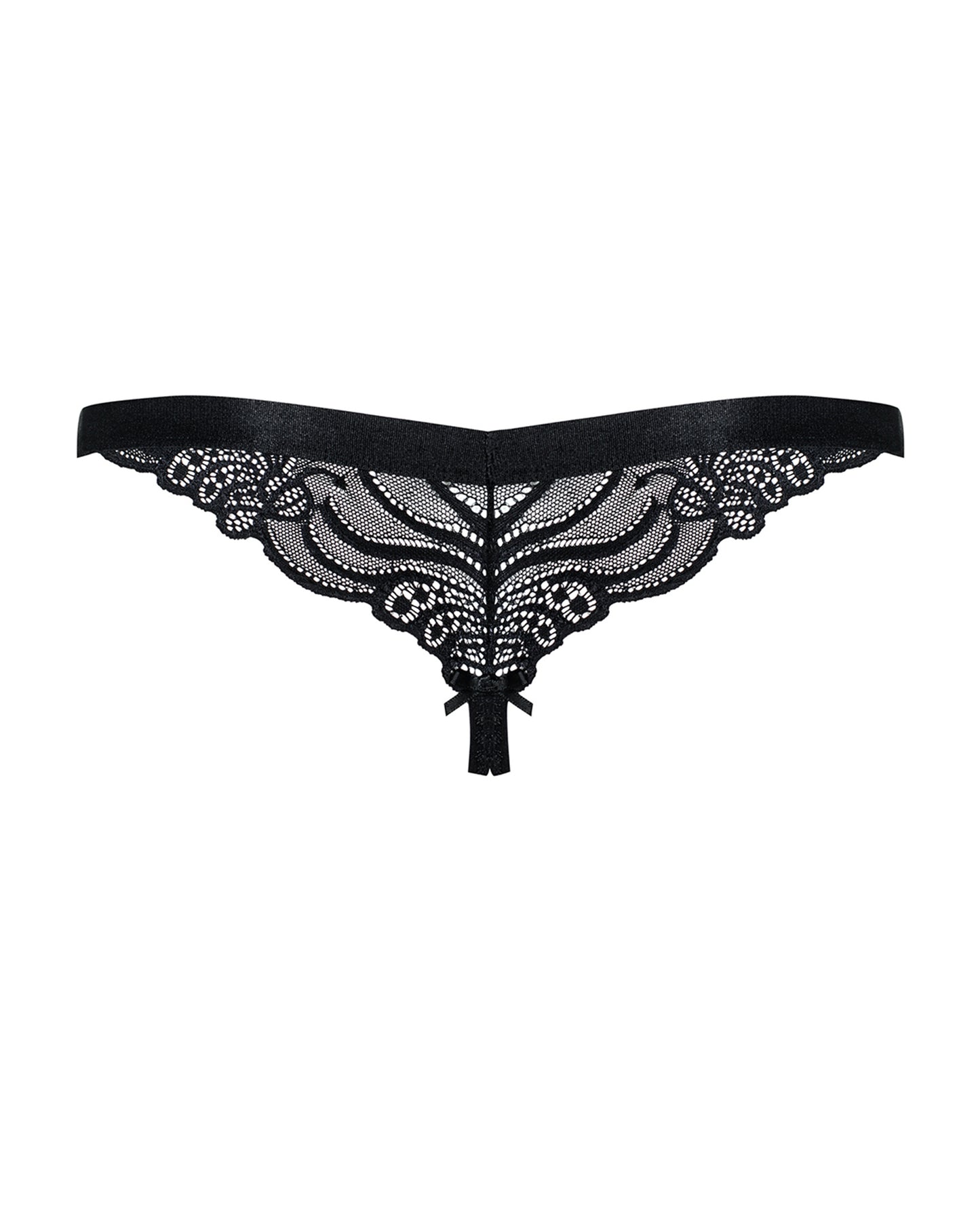 Obsessive 828 Black Crotchless Thong