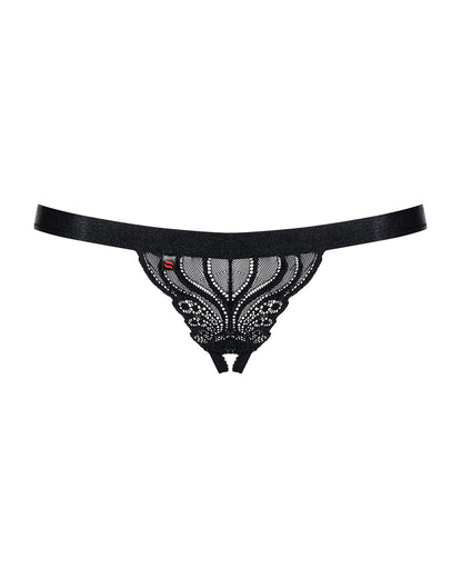 Obsessive 828 Black Crotchless Thong