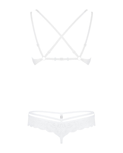 Obsessive 860 White Lingerie Set