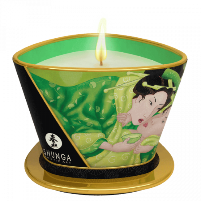 Shunga Massage Candle Exotic Green Tea 170ml