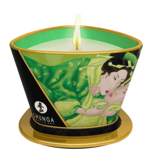 Shunga Massage Candle Exotic Green Tea 170ml