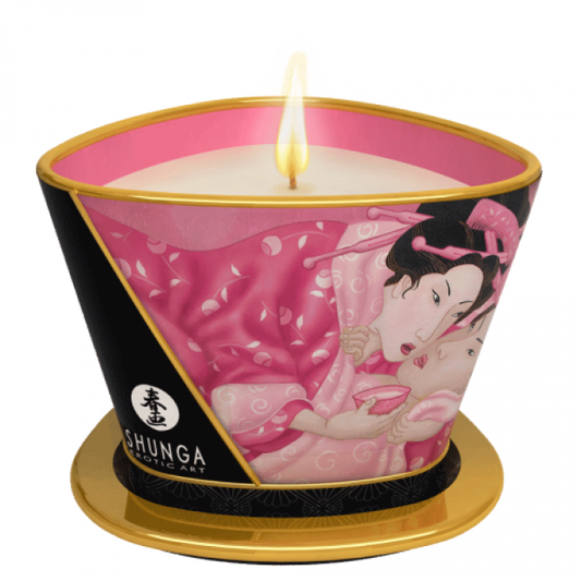 Shunga Massage Candle Rose Petal 170ml