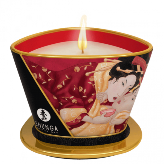 Shunga Massage Candle Sparkling Strawberry Wine 170ml