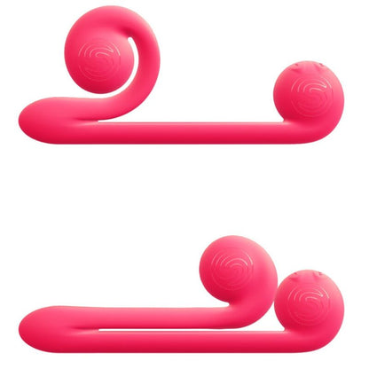 Snail Vibe Silicone Dual Stimulation Vibrator Pink