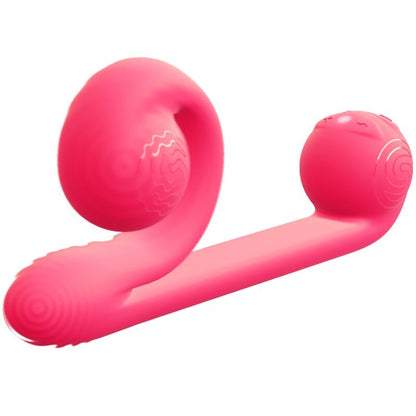 Snail Vibe Silicone Dual Stimulation Vibrator Pink