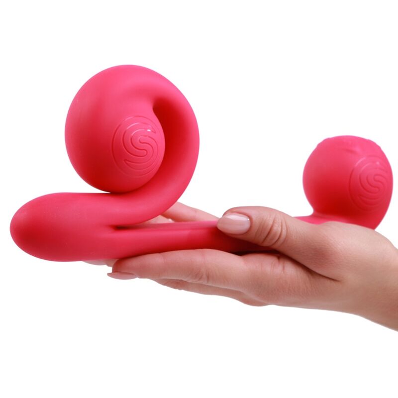 Snail Vibe Silicone Dual Stimulation Vibrator Pink