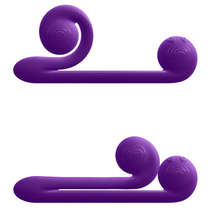 Snail Vibe Silicone Dual Stimulation Vibrator Purple