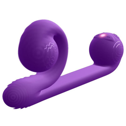 Snail Vibe Silicone Dual Stimulation Vibrator Purple