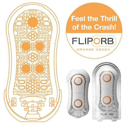 Tenga Flip Orb Orange Crash Masturbator