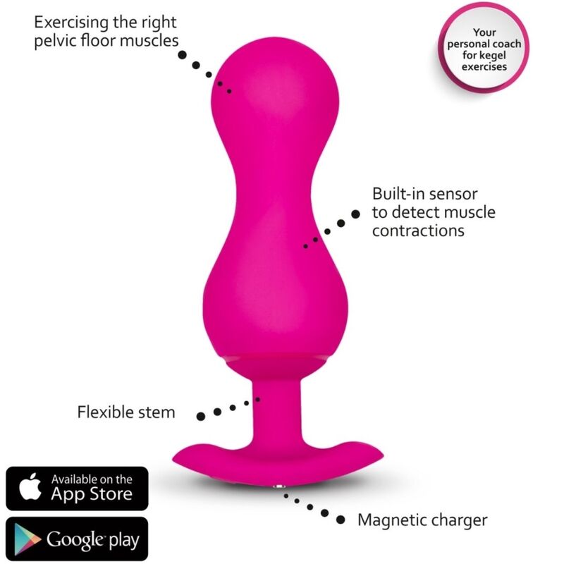 Gvibe Gballs 3 Vibrating Kegel Balls With App