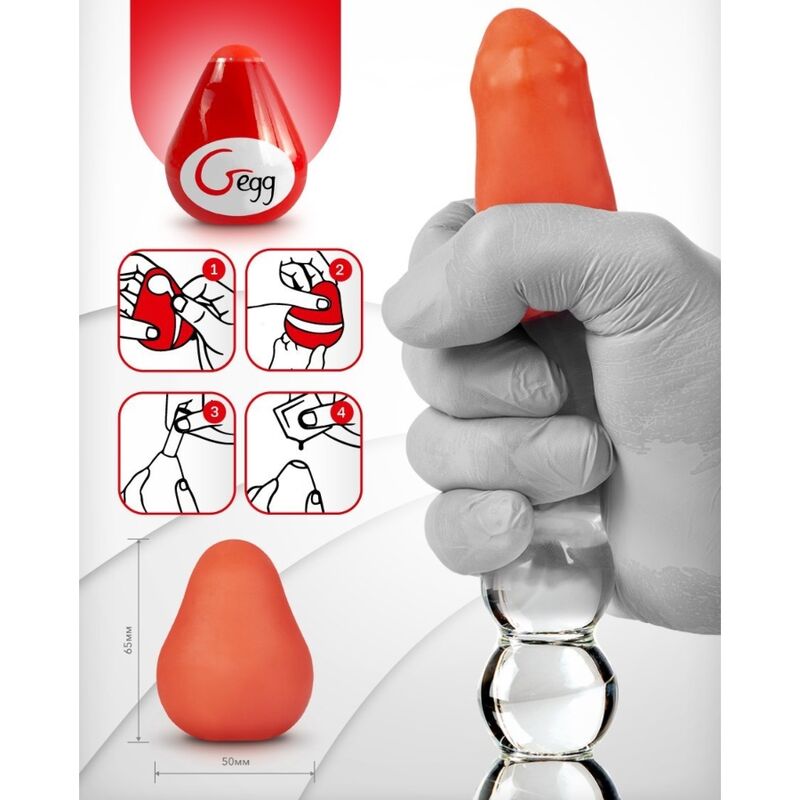 Gvibe G-Egg Masturbator Red