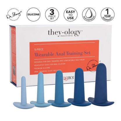 CalExotics They-ology 5-Piece Wearable Anal Training Set