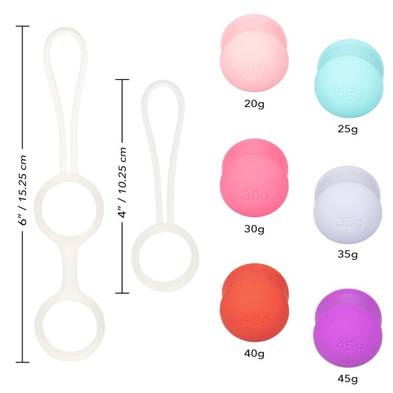 CalExotics She-ology Interchangeable Weighted Kegel Set