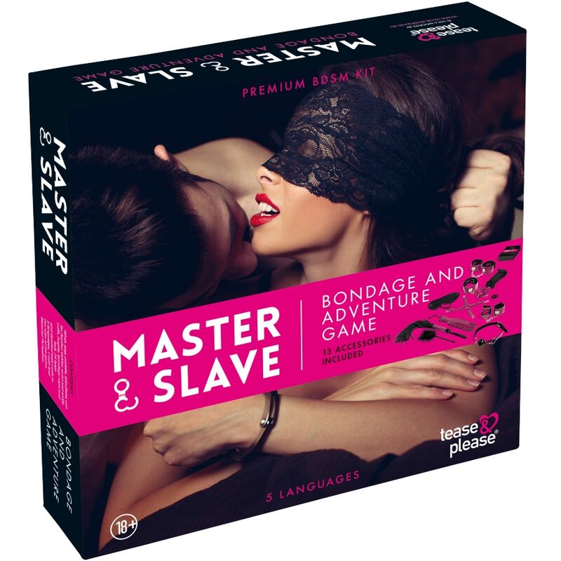 Tease & Please Master & Slave Bondage Game Pink