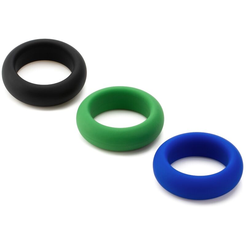 Je Joue Silicone Cock Ring Trio - 3 Stretch Levels