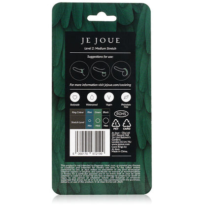 Je Joue Medium Stretch Silicone Cock Ring Green