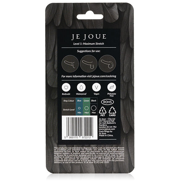 Je Joue Maximum Stretch Silicone Cock Ring Black