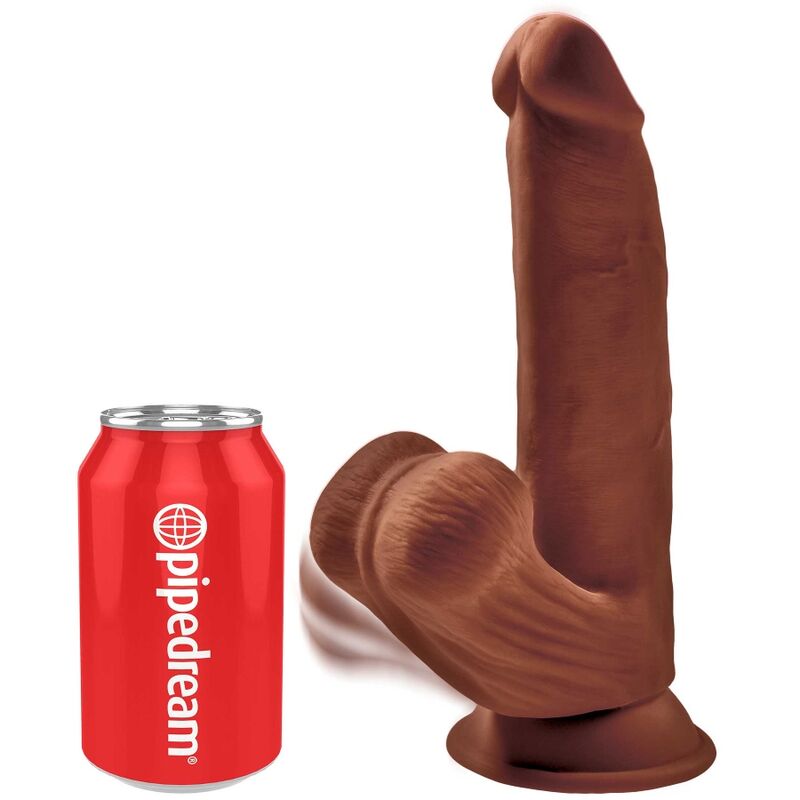 King Cock Plus 3D Swinging Balls Dildo 24.5cm Deep