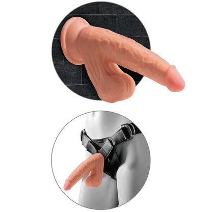 King Cock Plus 3D Swinging Balls Dildo 15.2cm Medium