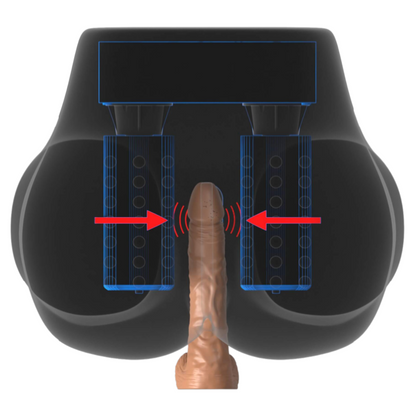 PDX Elite Milk Me Silly Mega Vibrating Rotating Masturbator Light