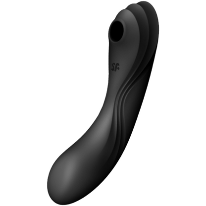 Satisfyer Curvy Trinity 4 Vibrating Air Pulse Clitoral Stimulator Black