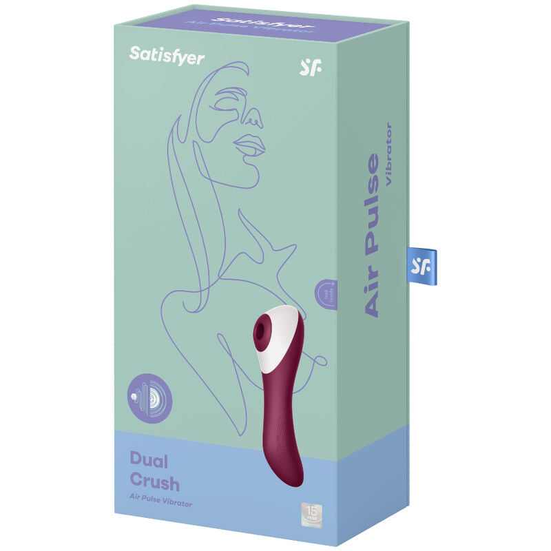 Satisfyer Dual Crush Vibrating Air Pulse Clitoral Stimulator