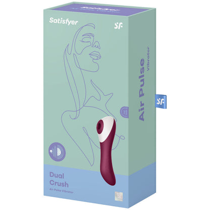 Satisfyer Dual Crush Vibrating Air Pulse Clitoral Stimulator