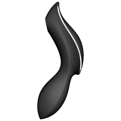 Satisfyer Curvy Trinity 2 Vibrating Air Pulse Vibrator Black