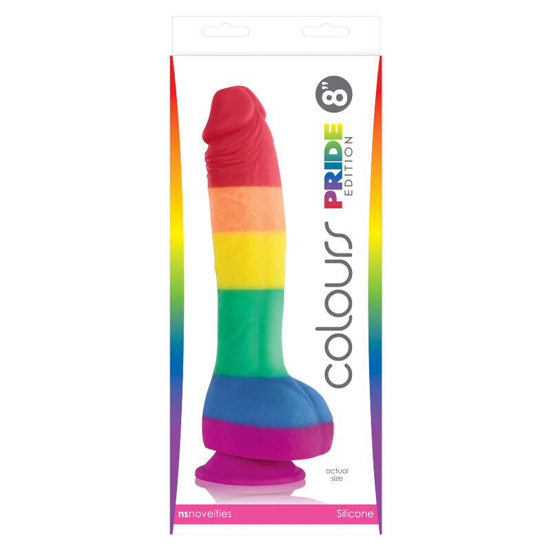 NS Novelties Colours Pride Edition 19cm Dildo Rainbow