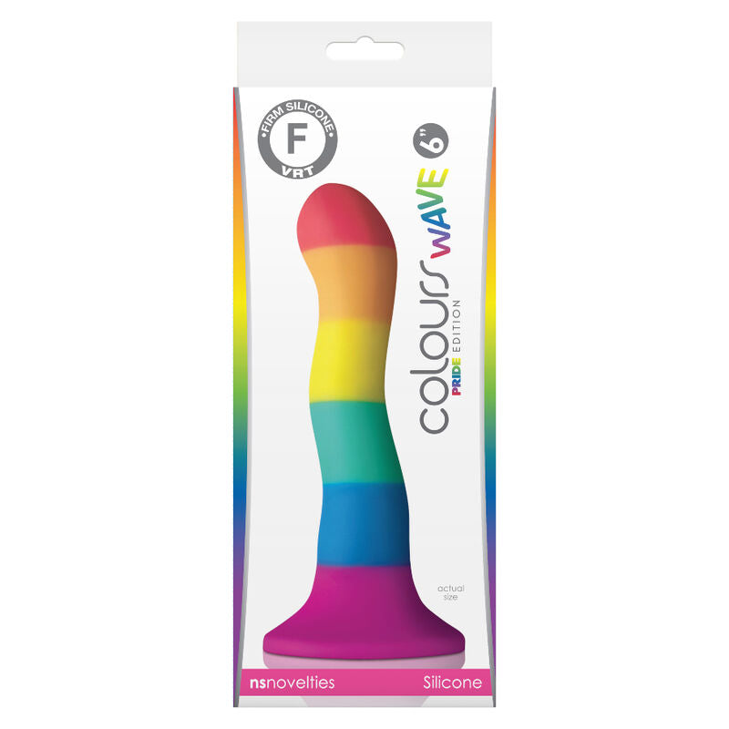 NS Novelties Colours Wave Pride Edition 17cm Dildo Rainbow