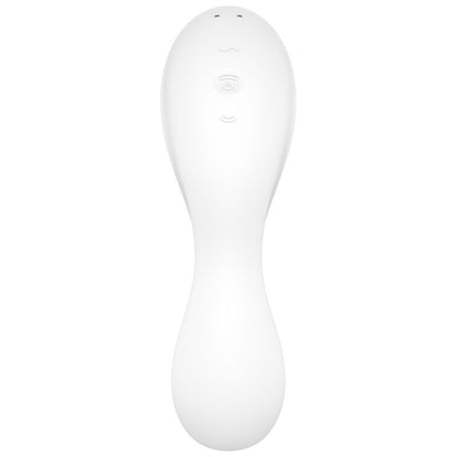 Satisfyer Curvy Trinity 5+ App Enabled Air Pulse Vibrator White