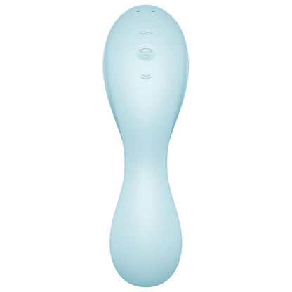 Satisfyer Curvy Trinity 5+ App Enabled Air Pulse Vibrator Blue