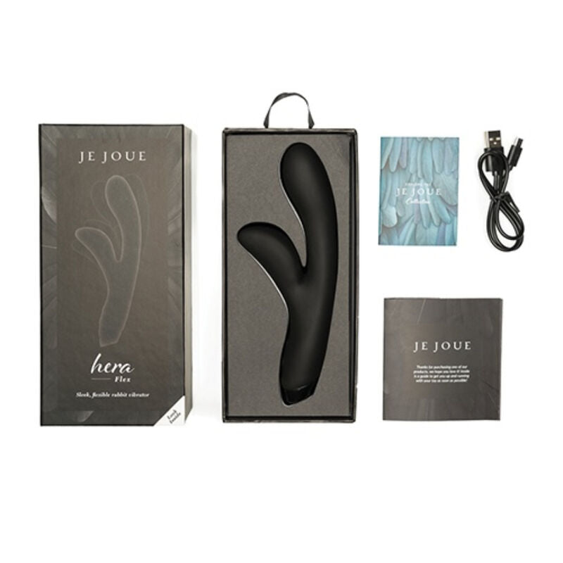 Je Joue Hera Flex Silicone Rabbit Vibrator Black