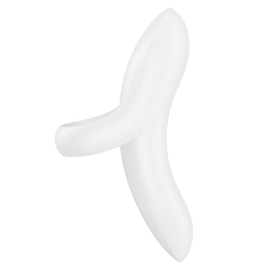 Satisfyer Bold Lover Silicone Finger Vibrator White