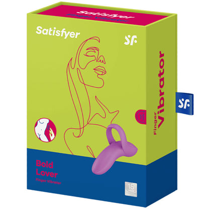 Satisfyer Bold Lover Silicone Finger Vibrator Pink