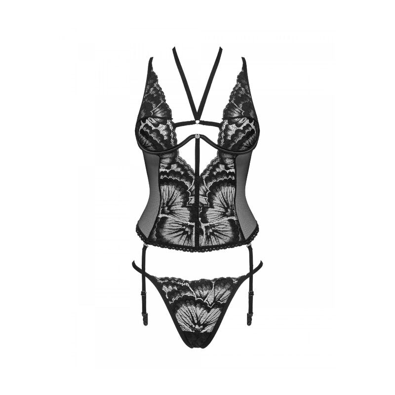 Obsessive Alessya Black Corset & Thong