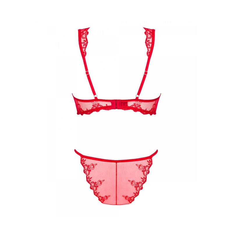 Obsessive Lonesia Red Lingerie Set