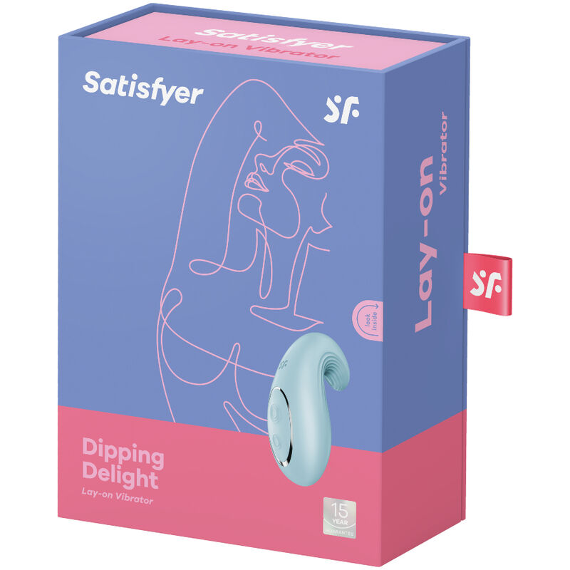 Satisfyer Dipping Delight Silicone Lay-on Vibrator Blue