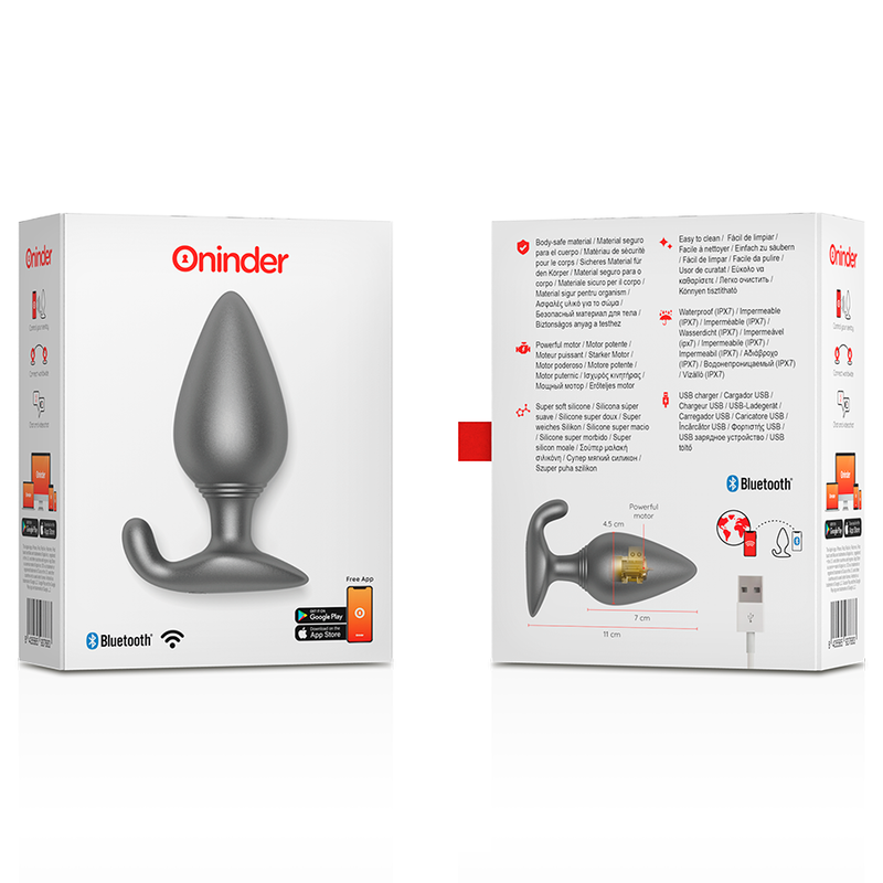 Oninder Rio Vibrating Silicone Anal Plug