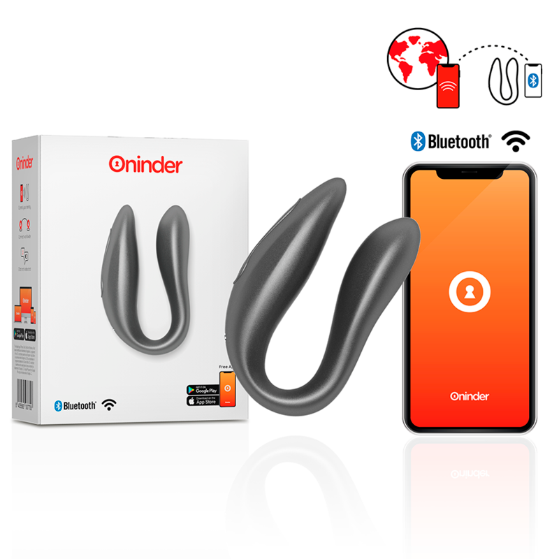 Oninder Lisboa Silicone Couples Vibrator with App Control