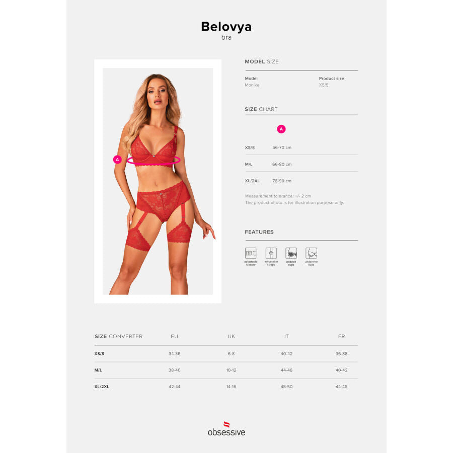 Obsessive Belovya Red Bra