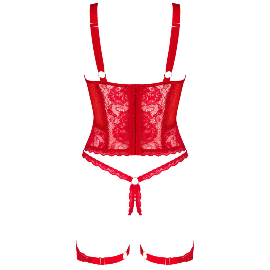 Obsessive Belovya Red Corset & Thong